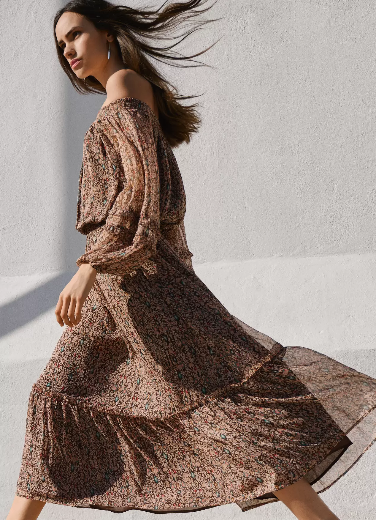 Kleid Lang Fantasie-muster