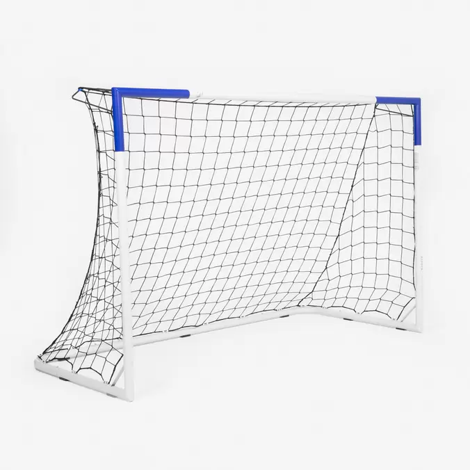 Fußball Tor Größe M - Classic 500 grau/blau