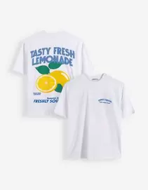 T-Shirt - Print - Weiß