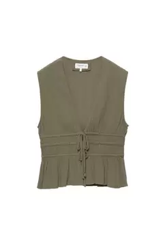 Bambula-Top mit Bindedetails