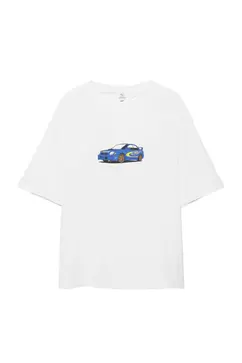 Weißes Subaru T-Shirt