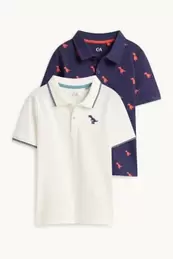 Multipack 2er - Dinosaurier - Poloshirt