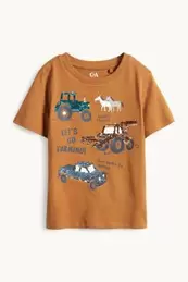 Farm - Kurzarmshirt - Glanz-Effekt