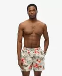 43cm lange Badeshorts mit Hawaii-Print