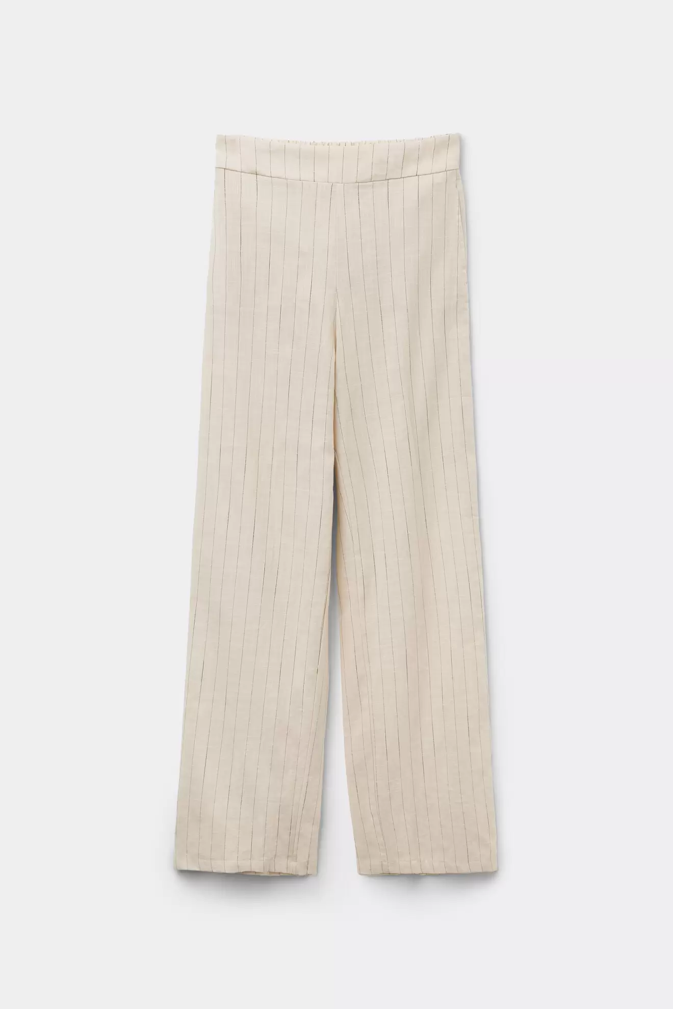 Lange Palazzohose aus Baumwolltuch