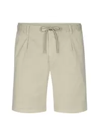 Leichte Bermudashorts mit Stretch und Bundfalte