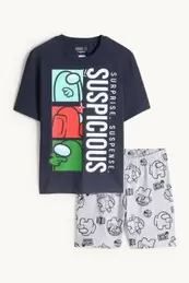 Among Us - Shorty-Pyjama - 2 teilig
