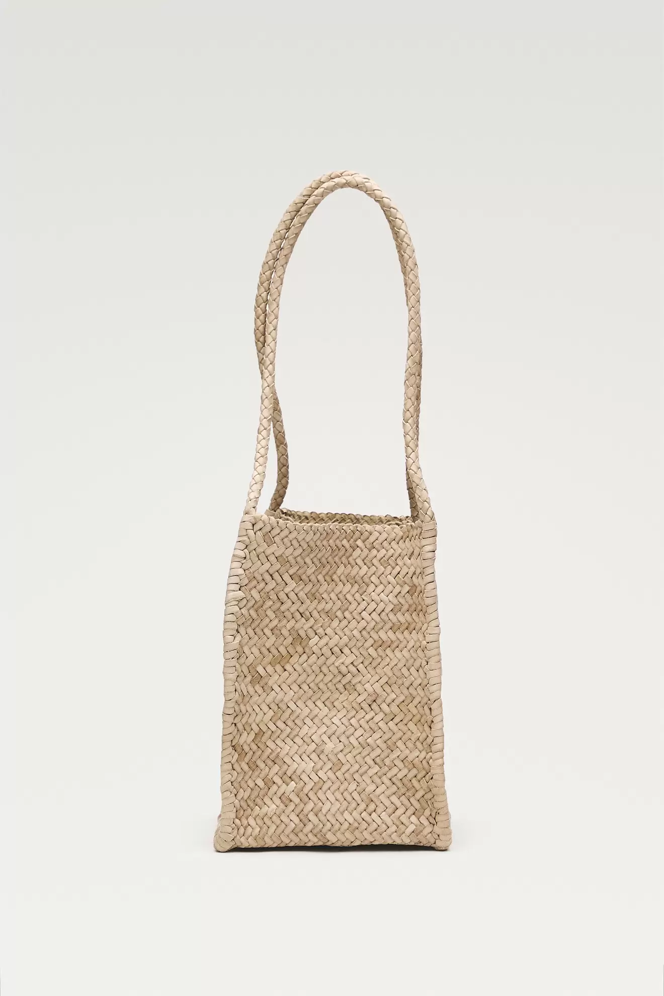 Bucket Bag aus geflochtenem Nappaleder