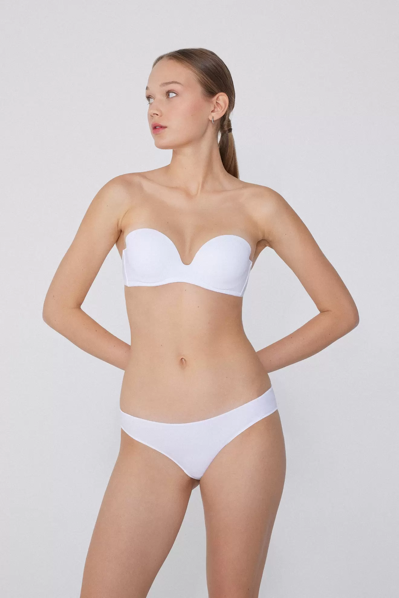 Wattierter Bandeau-BH New York aus recycelter Mikrofaser
