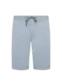 Glatte Shorts mit elastischem Bund und Kordelzug