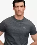 Essential Gesticktes Logo T-Shirt in schmaler Passform
