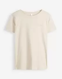 T-Shirt - Stickereien - Hellgelb