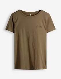T-Shirt - Stickereien - Khaki