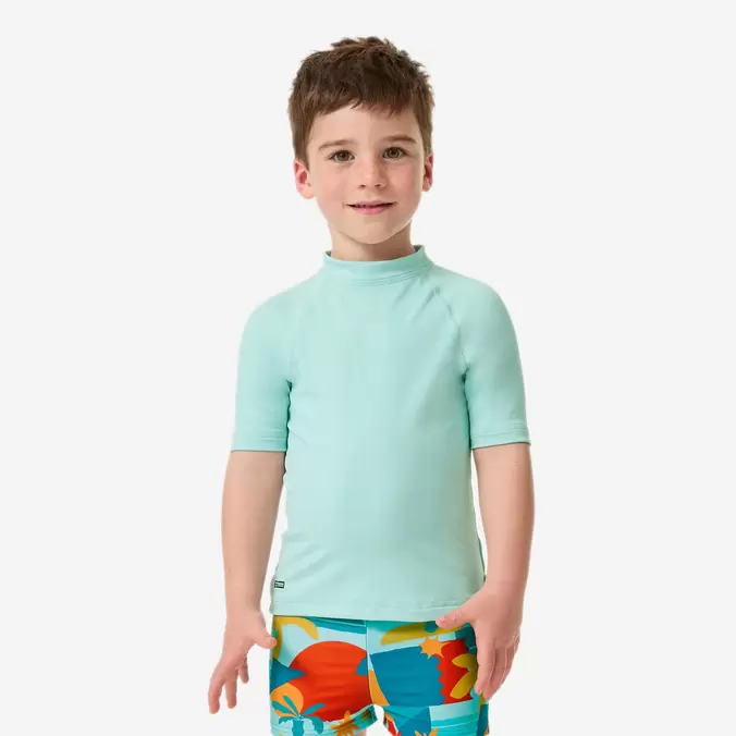 UV-Shirt kurzarm Baby - hellblau