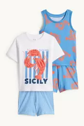 Multipack 2er - Hummer - Shorty-Pyjama - 4 teilig