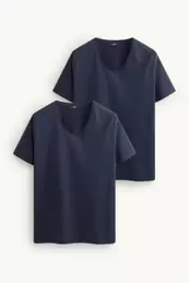 Multipack 2er - T-Shirt mit V-Ausschnitt - LYCRA®
