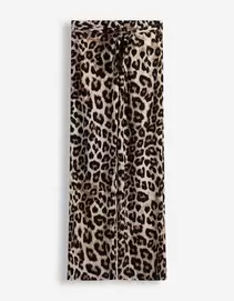 Hose - Leopardenmuster - Beige