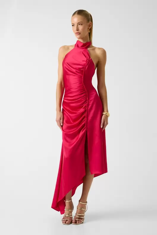 Marciano midi halter-neck vestido