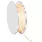 Satinkordel, creme, 2 mm, 20 m