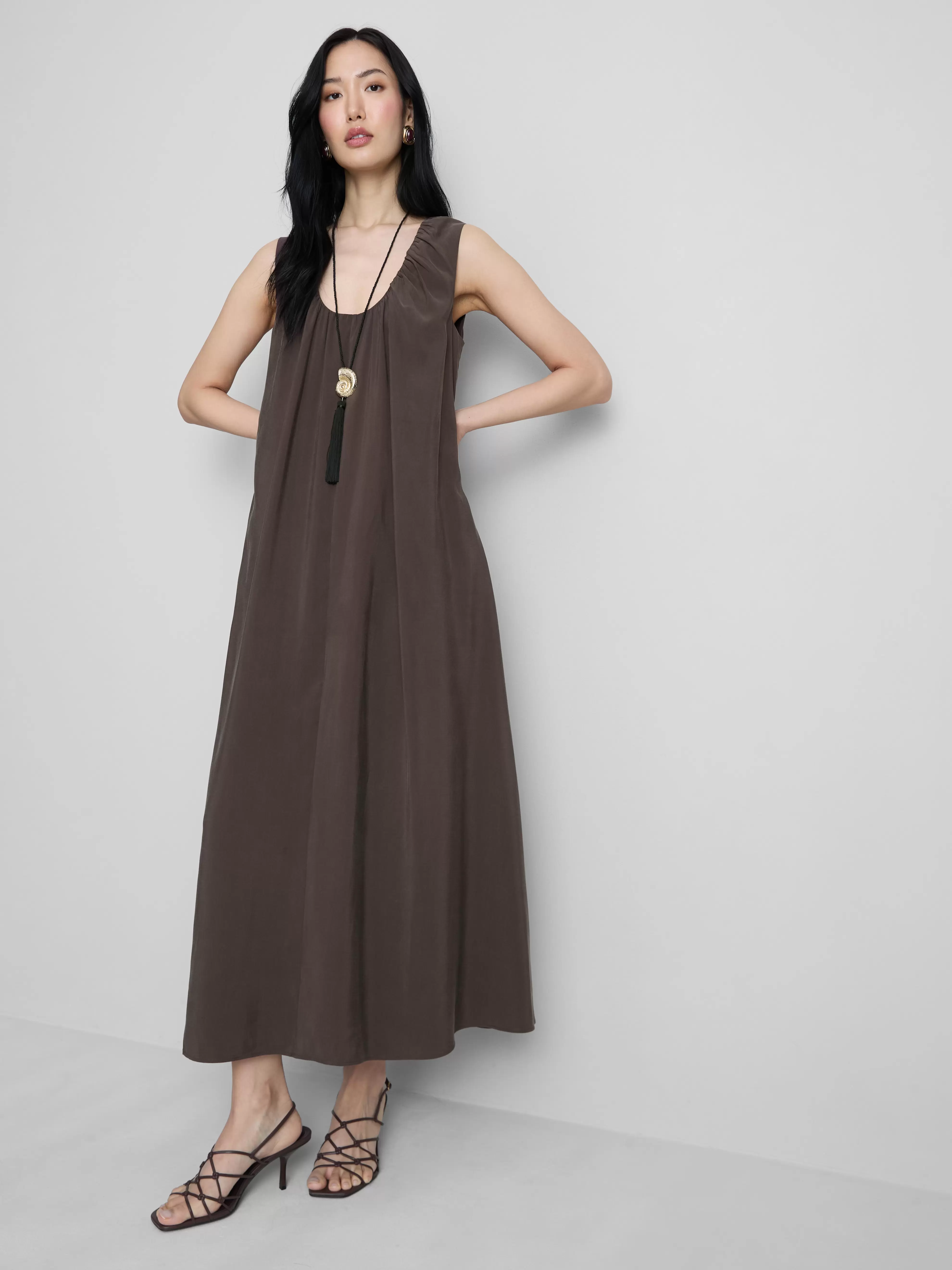 „The Edit“ Trapez-Maxikleid