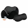 newgen medicals Ergonomisches Nackenkissen aus Memory-Schaum im 3-teiligen Reise-Set