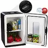 Sichler Haushaltsgeräte Mobiler Mini-Kühlschrank mit Wärm-Funktion, 14 l, für 12 / 230 Volt