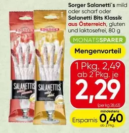 Salanetti's mild oder scharf oder Salanetti Bits Klassik