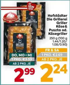 Die Grillerei K
uevo
uevose & Puszta od. K
uevo
uevosegriller