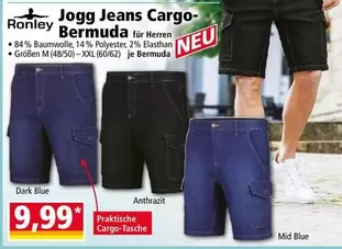 Dark - Jogg Jeans Cargo-Bermuda