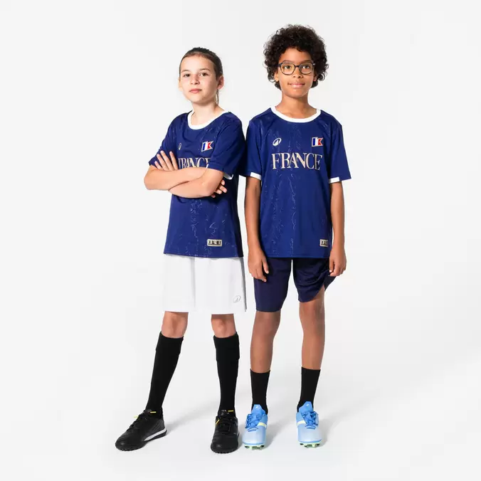 Kinder Fußball Fan-Shirt - Frankreich WM 2026