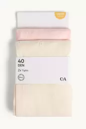 Multipack 2er - Blume - Feinstrumpfhose - 40 DEN