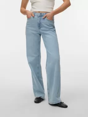 VMTESSA Hohe Taille Weiter Beinschnitt Jeans