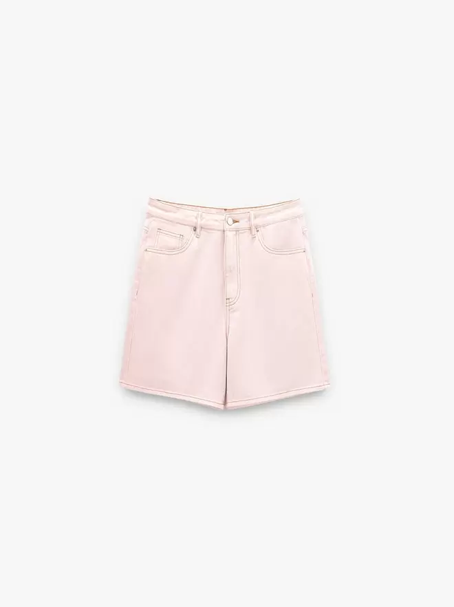 Unifarbene Shorts aus 100 % Baumwolle