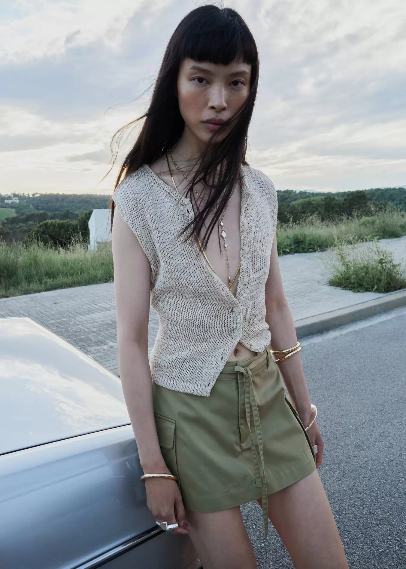Cargo-Taschen Culotte-Hose