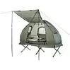 Semptec Urban Survival Technology 4in1-Zelt mit Feldbett, Winter-Schlafsack, Matratze und Sonnenschutz