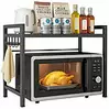 Carlo Milano Ausziehbares Mikrowellenregal, 40 - 64 cm, 2-stufig höhenverstellbar
