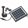 Royal Gardineer Teich- und Springbrunnen-Pumpe mit 1,5-Watt-Solarpanel, 7 Brunnendüsen