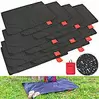 PEARL 10er-Set Mini-Picknickdecke 70 x 110 cm, kleines Packmaß, 55 g