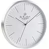 St. Leonhard Moderne Aluminium-Funk-Wanduhr, flüsterleises Sweep-Uhrwerk, Ø 31 cm