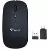 GeneralKeys Flache Akku-Mini-Maus mit Bluetooth 5.2 & 2.4 GHz, schwarz