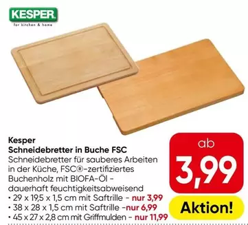 Schneidebretter in Buche FSC