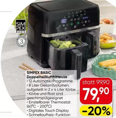 Doppelheißluftfritteuse