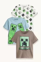 Multipack 3er - Minecraft - Kurzarmshirt