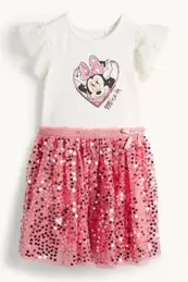 Minnie Maus - Kleid - Glanz-Effekt
