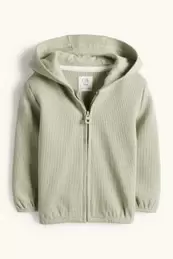 Baby-Sweatjacke mit Kapuze - strukturiert
