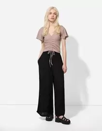 Culotte - Wide Fit - Schwarz