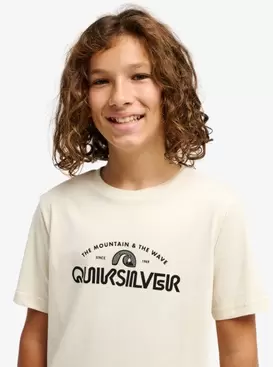 Ev Vista Logo Jungen 8-16 Beige T-Shirt