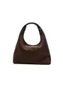 Schultertasche aus Wildlederimitat