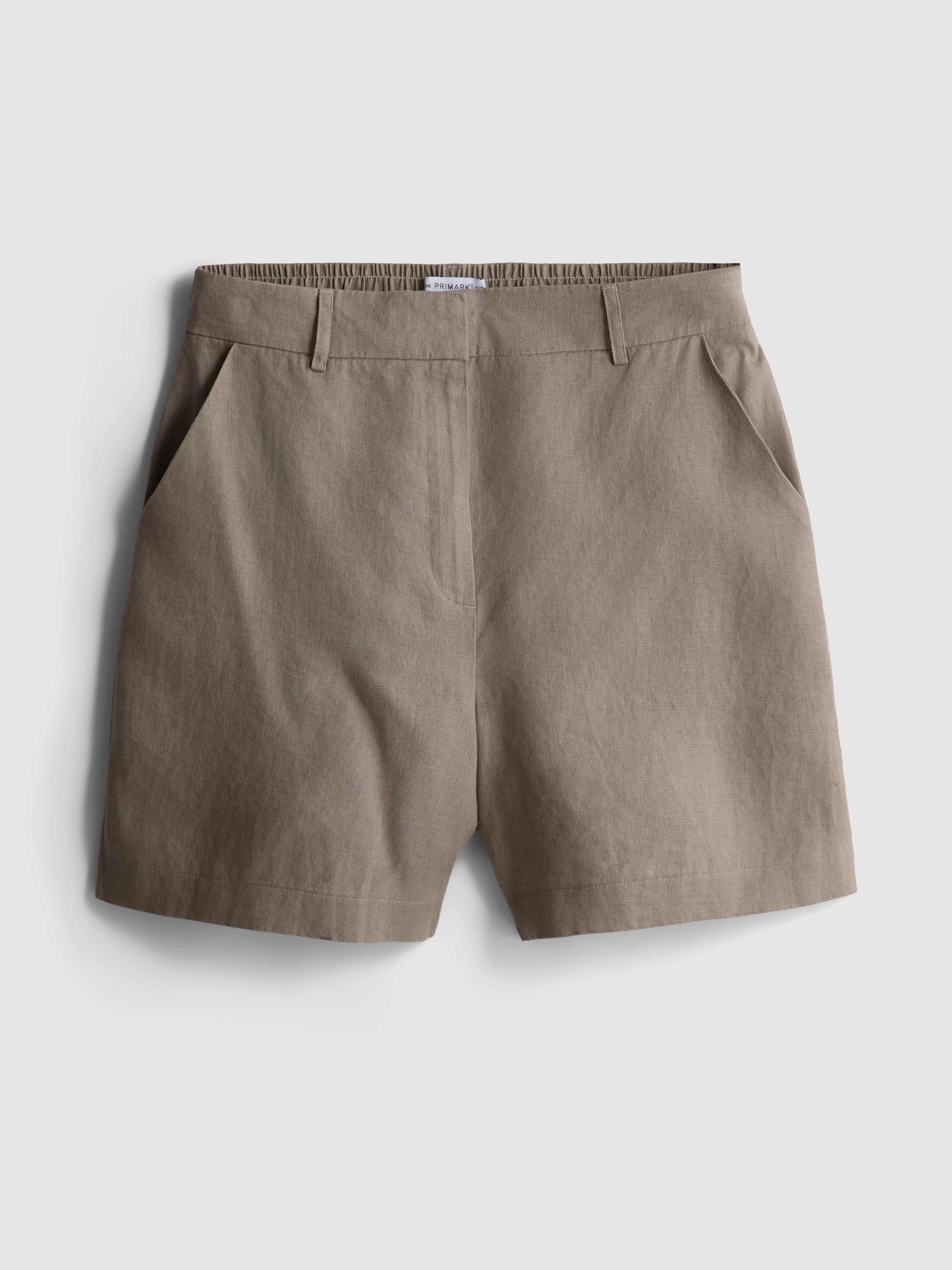 Klassische „The Edit“ Leinen-Shorts