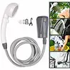 Semptec Urban Survival Technology Akku-Camping-Dusche mit Tauchpumpe & Multi-Brause, 2-m-Schlauch, USB-C